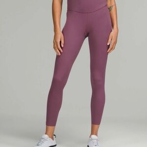 Lululemon Align High-Rise Pants in the color Vintage Plum 25” inseam